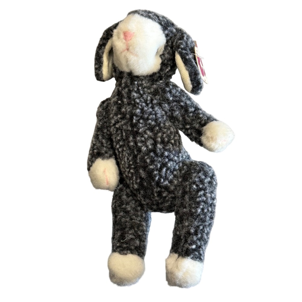 TY Collectibles Plush Bunny Rabbit Gray White Stuffed Animal Toy Collectible